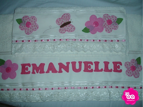 Kit toalhas de banho Emanuelle